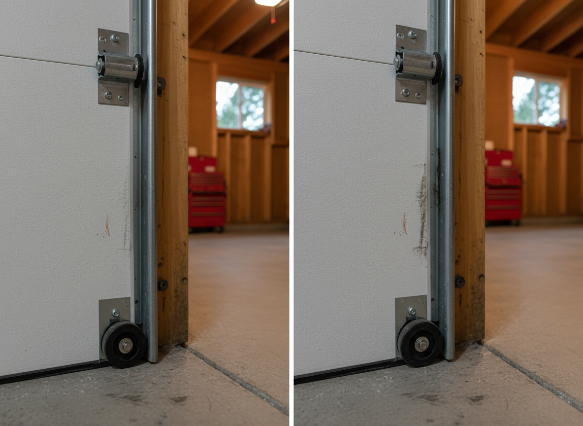 1. Notice how the door moves