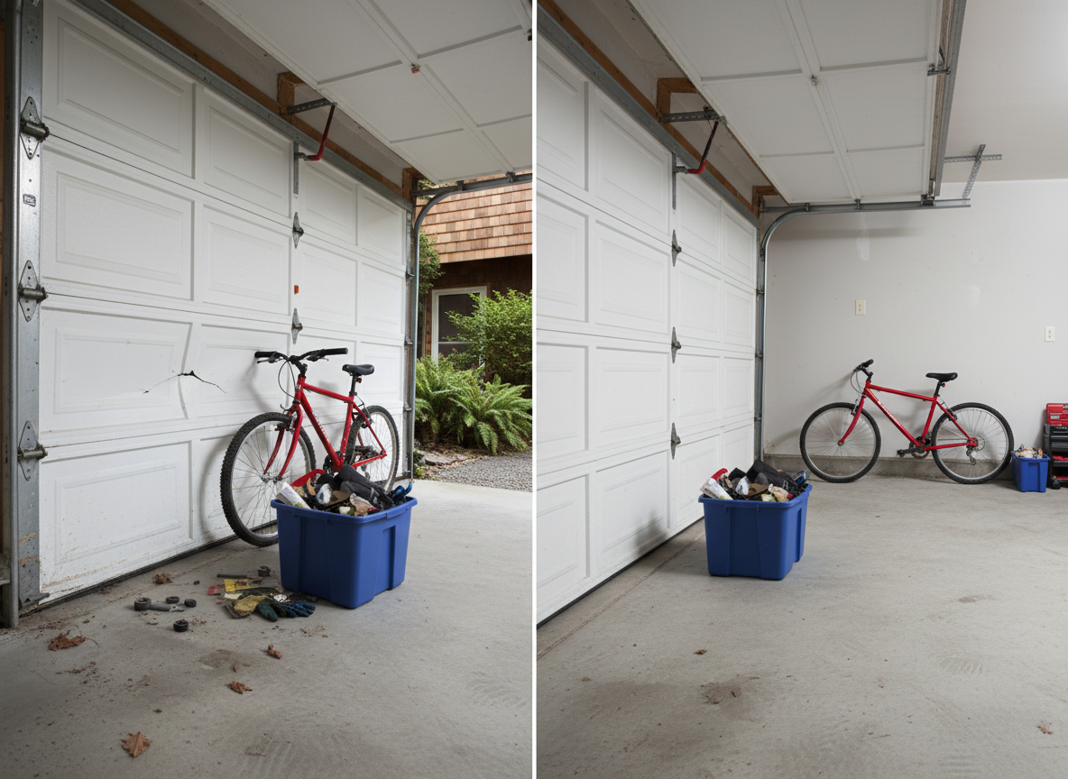 Keep the door’s area clear