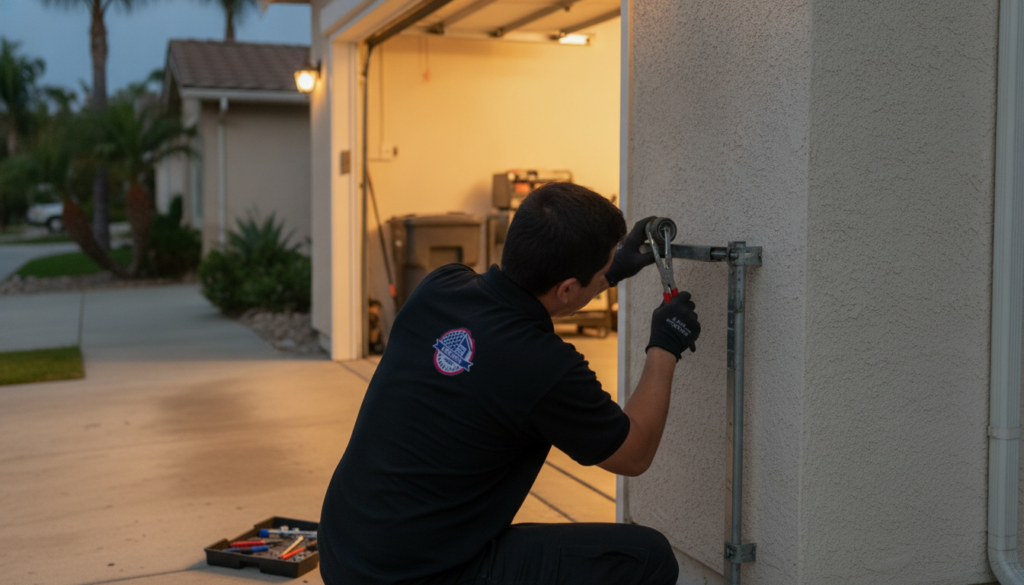 Who should you contact for broken garage door roller repair in Orange County?