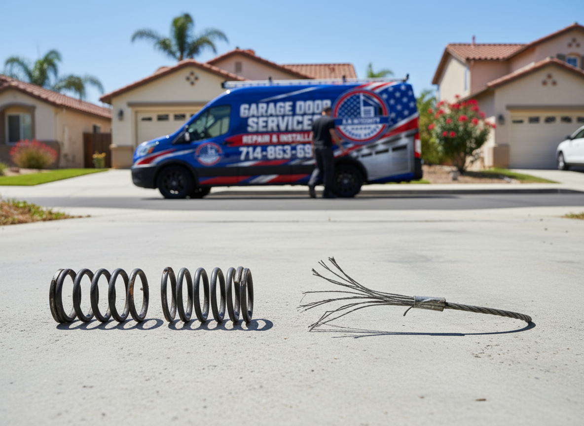 Can I repair a broken spring or cable myself? It is safer not to. Springs and cables can be under tension, and handling them without appropriate expertise can c