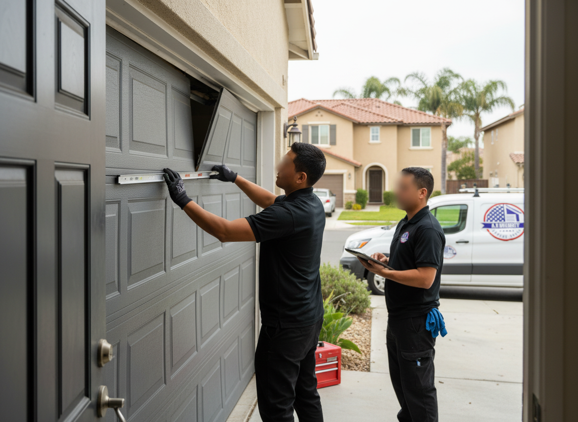 When might a garage door panel need replacement?